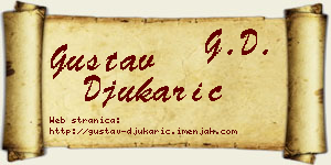 Gustav Đukarić vizit kartica